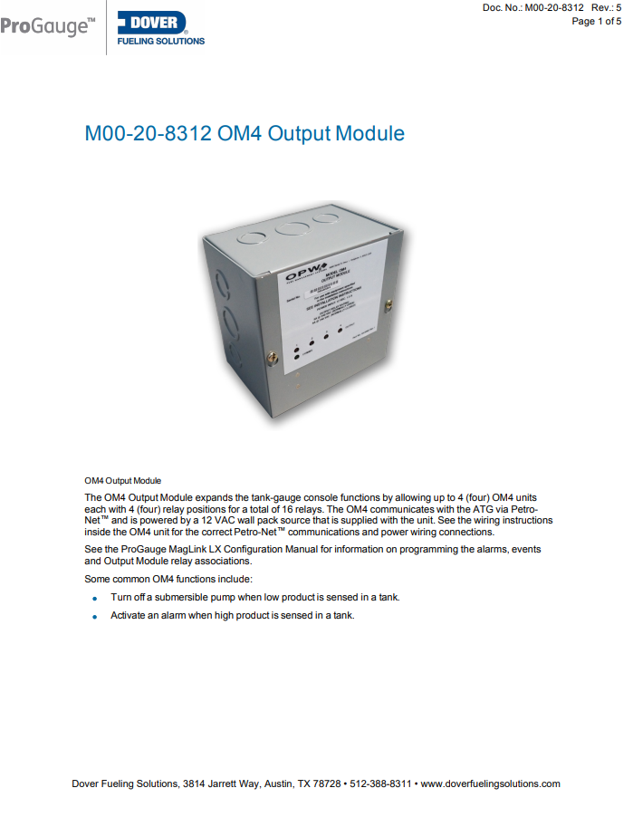 OM4 Output Module